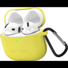 AlzaGuard Skinny Silicone Case Airpods 4 sárga tok (AGD-ACSS5Y) fülhallgató, fejhallgató tok