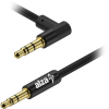 AlzaPower 90Core Audio 3.5mm Jack (M) to 3.5mm Jack 90° (M), 1m - fekete (APW-CBA3JM91B)