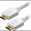 AlzaPower AluCore Premium HDMI 2.0 High Speed 4K, 1.5m - fehér (APW-CBHDP215S)