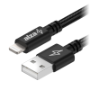 AlzaPower AluCore USB-A to Lightning MFi (C189) 2m, fekete (APW-CBMFI18902B)