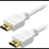 AlzaPower Core HDMI 1.4 High Speed 4K, 3m - fehér (APW-CBHD14S030W)