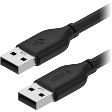 AlzaPower Core USB-A (M) to USB-A (M) 2.0, 1 m fekete kábel és adapter