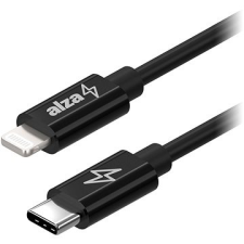 AlzaPower Core USB-C to Lightning MFi 1m fekete kábel és adapter