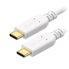 AlzaPower Core USB-C to USB-C 2.0 100W 1m, fehér