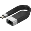 AlzaPower FlexCore USB-C 3.2 Gen 1 (M) to LAN (F), fekete