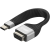 AlzaPower FlexCore USB-C 3.2 Gen 1 (M) to VGA (F), fekete