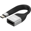 AlzaPower FlexCore USB-C 3.2 Gen 2 (M) to DisplayPort (F) fekete