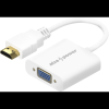  AlzaPower HDMI (M) to VGA (F) 0,18m, fehér (APW-ADHDVG01W)