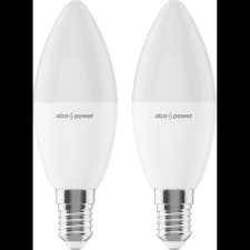 AlzaPower LED 8-55W, E14, 4000K, set, 2db (APW-LBC14-84000KM2) izzó