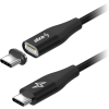 AlzaPower MagCore USB-C to USB-C 100W 2m, fekete (APW-CBTCMG120B)