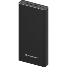 AlzaPower Metal 40000 mAh Fast Charge + PD3.0 (100 W) fekete power bank
