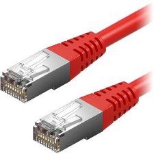 AlzaPower Patch CAT5E FTP 3 m piros kábel és adapter