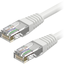 AlzaPower Patch CAT5E UTP 0,25m, fehér (APW-CBP5EU0002W) kábel és adapter