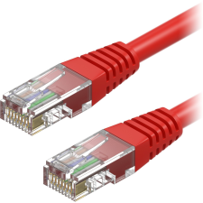 AlzaPower Patch CAT5E UTP 3m, piros (APW-CBP5EU0030R) kábel és adapter