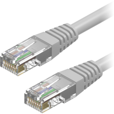 AlzaPower Patch CAT5E UTP 5m, szürke (APW-CBP5EU0050Y) kábel és adapter