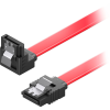 AlzaPower SATA 3.0 6Gbps 90° 0,5m piros (APW-CBSA3905R)
