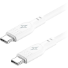 AlzaPower SilkCore USB-C/USB-C 2.0 5A, 240W, 1 m, fehér (APW-CBSCTC2010W)