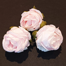 Amarilis Hungary Rózsafej 4cm halvány rózsaszín dekorációs kellék