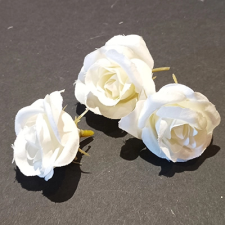 Amarilis Hungary Rózsafej 5cm fehér dekorációs kellék