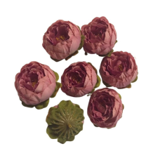 Amarillis Selyemvirág - Mályva boglárka virágfej - 7 fej dekorációs kellék