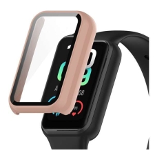 Amazfit Műanyag keret (ütésálló + kijelzővédő üveg) RÓZSASZÍN Amazfit Band 7 okosóra kellék