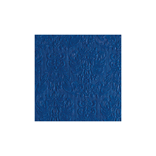 AMB.12505500 Elegance Navy dombornyomott papírszalvéta 25x25cm,15db-os asztalterítő és szalvéta