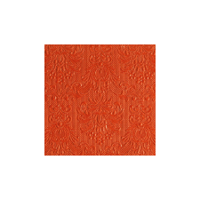 AMB.12505502 Elegance orange dombornyomott papírszalvéta 25x25cm,15db-os asztalterítő és szalvéta