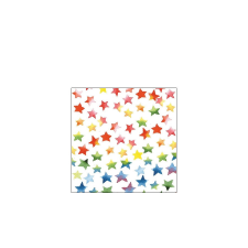 AMB.12509875 Colourful Stars mix papírszalvéta 25x25cm, 20db-os asztalterítő és szalvéta