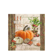 AMB.12512410 Autumn Gardening papírszalvéta 25x25cm,20db-os papírárú, csomagoló és tárolóeszköz