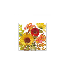 AMB.12515020 Sunny Flowers Cream papírszalvéta 25x25cm,20db-os asztalterítő és szalvéta