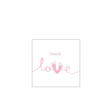 AMB.12516050 Sweet Love Girl papírszalvéta 25x25cm,20db-os higiéniai papíráru