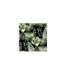  AMB.12518216 Jungle leaves black papírszalvéta 25x25cm, 20db-os papírárú, csomagoló és tárolóeszköz