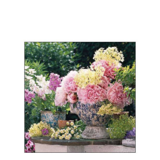 AMB.12518260 Potted flowers papírszalvéta 25x25cm, 20db-os papírárú, csomagoló és tárolóeszköz