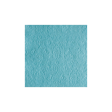 AMB.13305504 Elegance light petrol dombornyomott papírszalvéta 33x33cm,15db-os asztalterítő és szalvéta