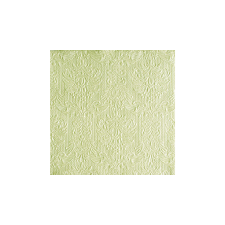  AMB.13306922 Elegance pearl green dombornyomott papírszalvéta 33x33cm,15db-os asztalterítő és szalvéta