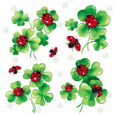 AMB.13309055 Lots Of Luck papírszalvéta 33x33cm,20db-os asztalterítő és szalvéta