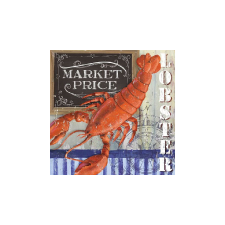  AMB.13313115 Lobster papírszalvéta 33x33cm,20db-os asztalterítő és szalvéta