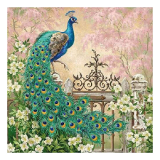 AMB.13313175 Noble Peacock papírszalvéta 33x33cm,20db-os papírárú, csomagoló és tárolóeszköz
