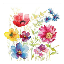 AMB.13313950 Aquarell Meadow papírszalvéta 33x33cm,20db-os papírárú, csomagoló és tárolóeszköz