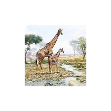 AMB.13314070 Giraffes papírszalvéta 33x33cm,20db-os asztalterítő és szalvéta
