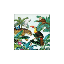 AMB.13315905 Tropical Animals papírszalvéta 33x33cm,20db-os papírárú, csomagoló és tárolóeszköz