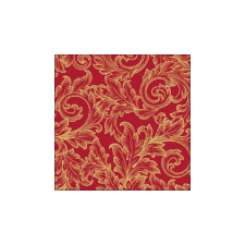  AMB.13316828 Baroque Gold/Red papírszalvéta 33x33cm, 20db-os asztalterítő és szalvéta