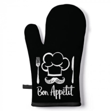  AMB.16417207 Chef Black edényfogó kesztyű 18x30cm, 100% pamut lakástextília