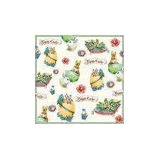  AMB.23319365 Easter banner papírszalvéta 33x33cm,20db-os konyhai eszköz