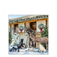 AMB.32516575 Animal Friends papírszalvéta 25x25cm, 20db-os papírárú, csomagoló és tárolóeszköz