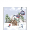  AMB.32518855 Ski hut papírszalvéta 25x25cm, 20db-os