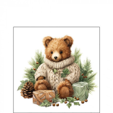  AMB.32520110 Cuddle bear papírszalvéta 25x25cm, 20db-os papírárú, csomagoló és tárolóeszköz
