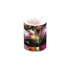 AMB.39110555 Fire Works átvilágítós gyertya 12x10cm gyertya