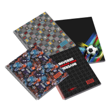  AMBAR Spirálfüzet A5, 80 lapos kockás, Inverse Teen füzet