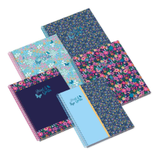  AMBAR Spirálfüzet A5, 80 lapos vonalas, Just for Girls füzet